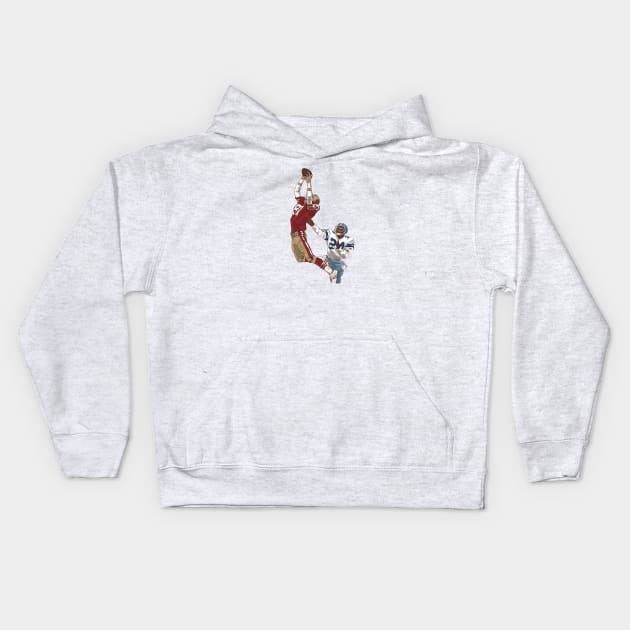 Dwight Clark Kids Hoodie by SickSticksCo